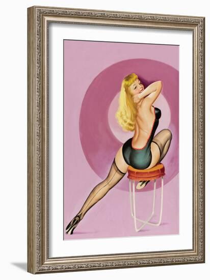 Beauty Parade Magazine; Oh! Purple-Peter Driben-Framed Art Print