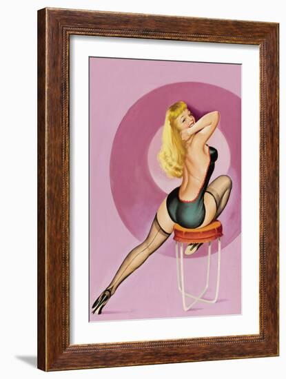 Beauty Parade Magazine; Oh! Purple-Peter Driben-Framed Art Print