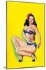 Beauty Parade Magazine; Pinup in a Bikini-Peter Driben-Mounted Art Print