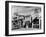 Beauty Parlor Advertising: Permanents: $3.50, $5.00 and $6.50, Shack Town, Fort Peck Dam-Margaret Bourke-White-Framed Photographic Print