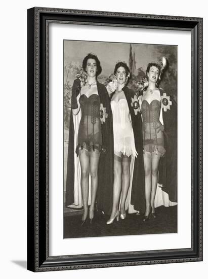 Beauty Queens of Yore-null-Framed Art Print