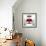 Beauty Sexy Lips with Heart Shape Paint. Love Concept. Kiss-Subbotina Anna-Framed Photographic Print displayed on a wall