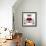 Beauty Sexy Lips with Heart Shape Paint. Love Concept. Kiss-Subbotina Anna-Framed Photographic Print displayed on a wall