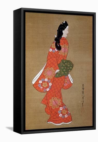 Beauty-Hishikawa Moronobu-Framed Premier Image Canvas