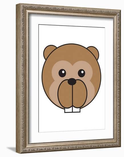 Beaver-null-Framed Art Print
