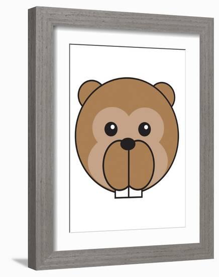 Beaver-null-Framed Art Print