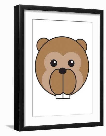 Beaver-null-Framed Art Print