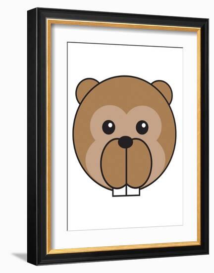 Beaver-null-Framed Art Print