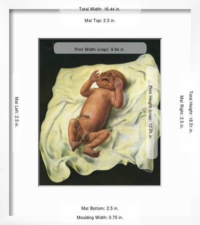 Bebe Avec Cordon Ombilical C 1927 Art Print Otto Dix Art Com