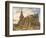 Bebington Church, 1869 (Oil on Board)-William Huggins-Framed Giclee Print