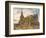 Bebington Church, 1869 (Oil on Board)-William Huggins-Framed Giclee Print