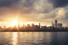 Seattle Skyline at Dusk-beboy-Photographic Print