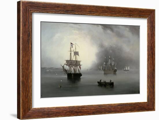 Becalmed, 1854-John Wilson Carmichael-Framed Giclee Print