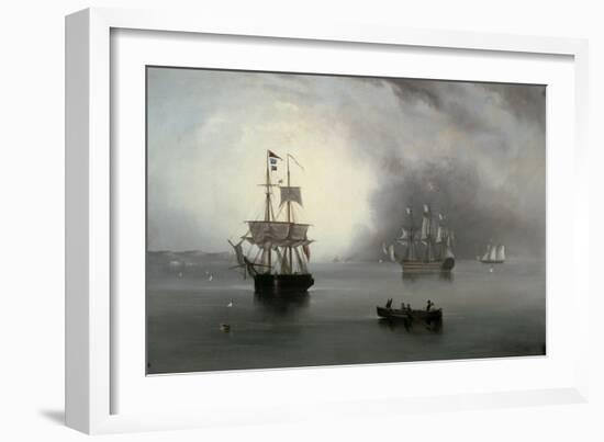 Becalmed, 1854-John Wilson Carmichael-Framed Giclee Print