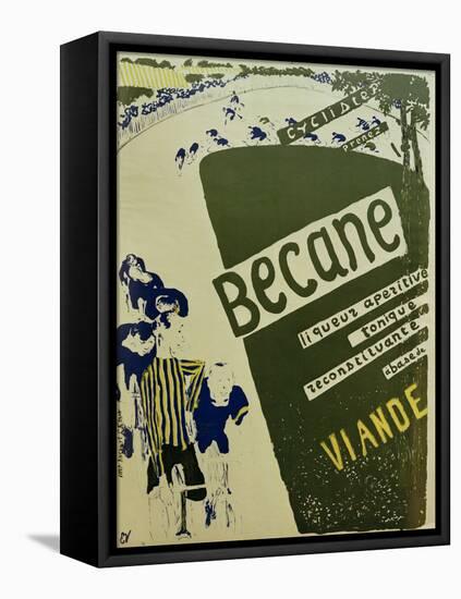 Bécane (Affiche) (Bécane, Poster), c.1894-Edouard Vuillard-Framed Premier Image Canvas