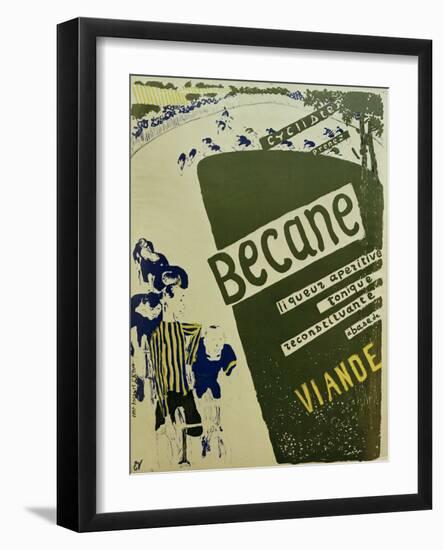 Bécane (Affiche) (Bécane, Poster), c.1894-Edouard Vuillard-Framed Giclee Print