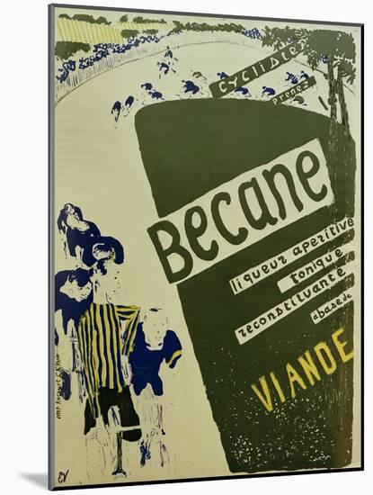 Bécane (Affiche) (Bécane, Poster), c.1894-Edouard Vuillard-Mounted Giclee Print