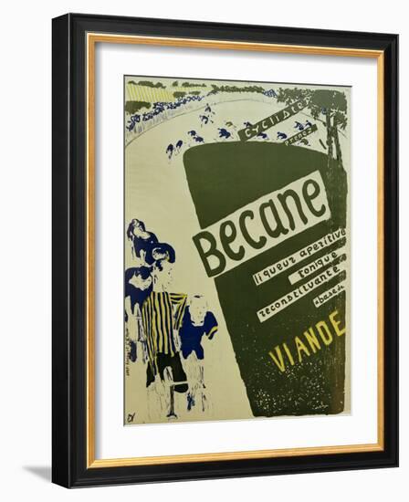 Bécane (Affiche) (Bécane, Poster), c.1894-Edouard Vuillard-Framed Giclee Print