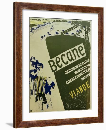 Bécane (Affiche) (Bécane, Poster), c.1894-Edouard Vuillard-Framed Giclee Print