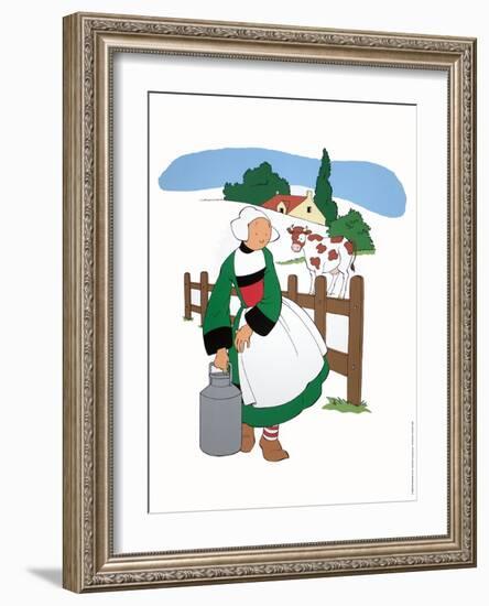 Becassine a la campagne-Unknown-Framed Art Print