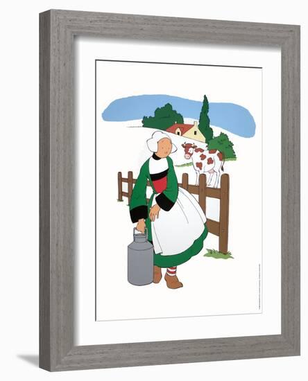 Becassine a la campagne-Unknown-Framed Art Print