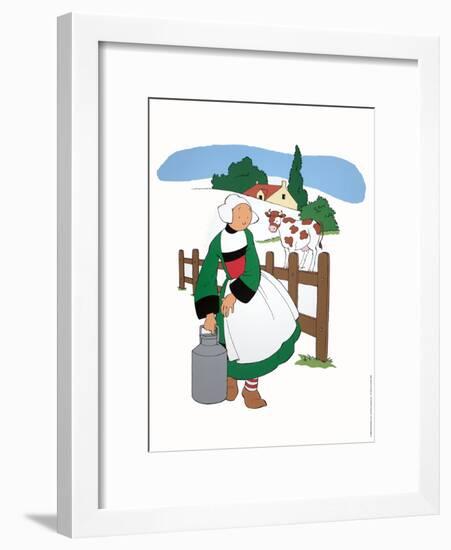 Becassine a la campagne-Unknown-Framed Art Print