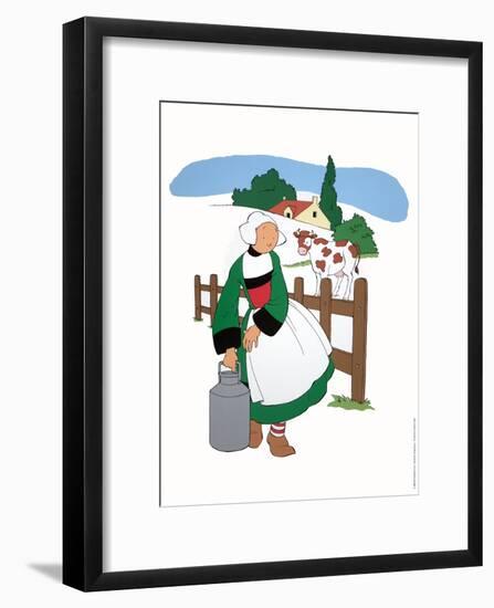 Becassine a la campagne-Unknown-Framed Art Print