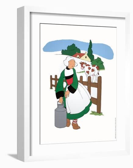 Becassine a la campagne-Unknown-Framed Art Print