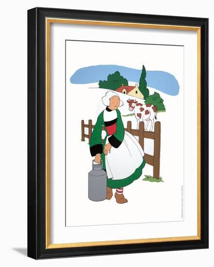 Becassine a la campagne-Unknown-Framed Art Print