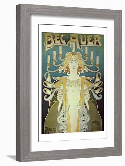 Becauer Lamps-Alphonse Mucha-Framed Art Print