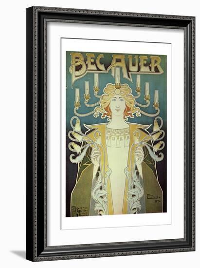 Becauer Lamps-Alphonse Mucha-Framed Art Print