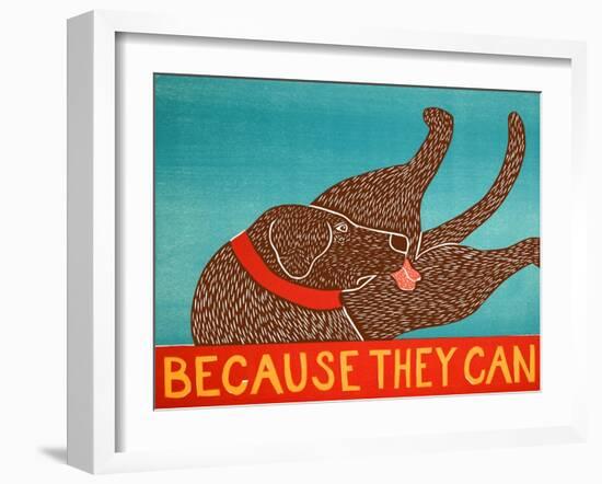 Because They Can Choc-Stephen Huneck-Framed Giclee Print