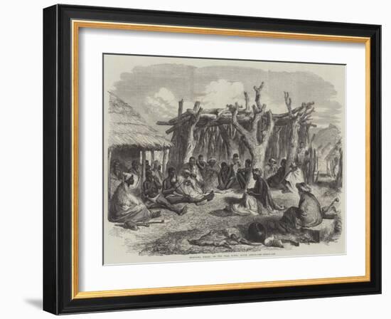 Bechuana Kraal, on the Vaal River, South Africa-null-Framed Giclee Print