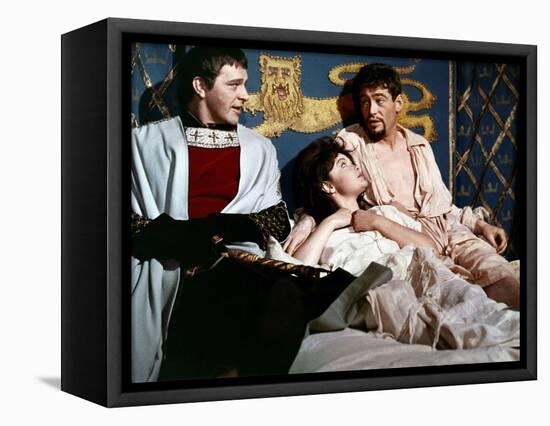 BECKET, 1964 directed by PETER GLENVILLE Richard Burton and Peter O'Toole (photo)-null-Framed Stretched Canvas