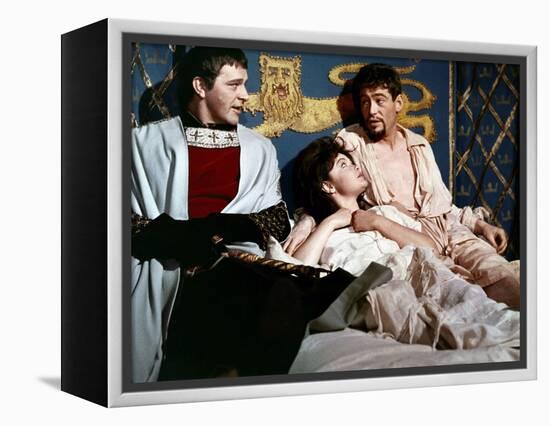 BECKET, 1964 directed by PETER GLENVILLE Richard Burton and Peter O'Toole (photo)-null-Framed Stretched Canvas