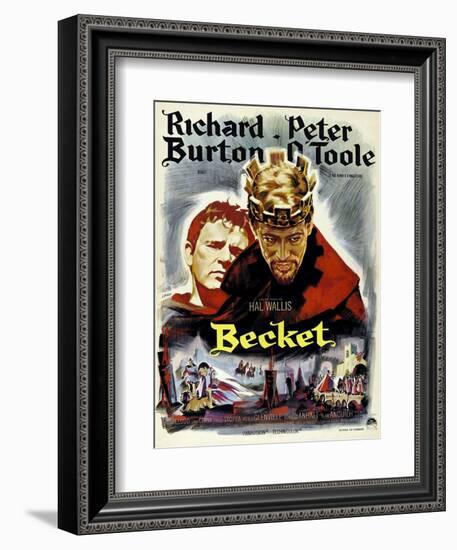 Becket, from Left, Richard Burton, Peter O'Toole, 1964-null-Framed Art Print