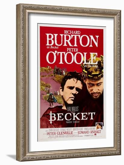 Becket, Richard Burton, Peter O'Toole, 1964-null-Framed Art Print