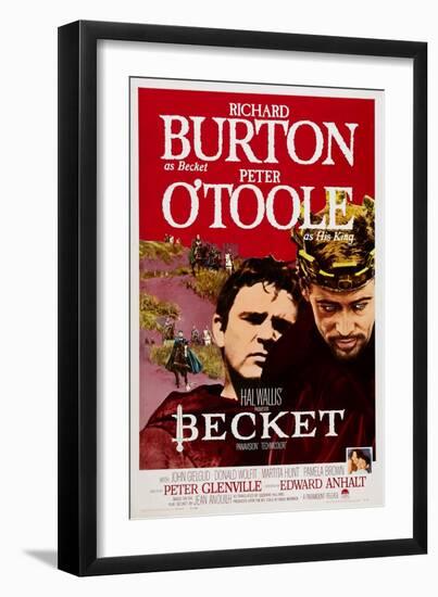 Becket, Richard Burton, Peter O'Toole, 1964-null-Framed Art Print