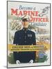 Become a Marine Officer Candidate Poster-Arthur N. Edrop-Mounted Giclee Print