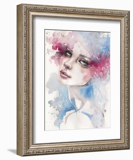 Becoming (Portrait Of Lady)-Sillier than Sally-Framed Art Print