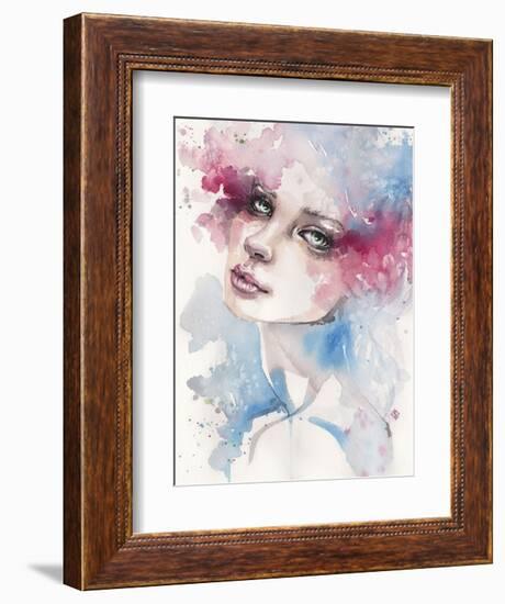 Becoming (Portrait Of Lady)-Sillier than Sally-Framed Art Print