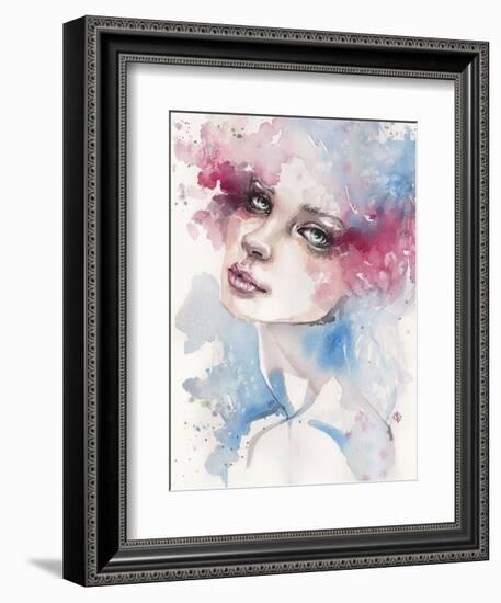 Becoming (Portrait Of Lady)-Sillier than Sally-Framed Art Print