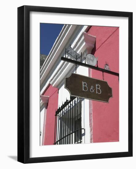 Bed and Breakfast Sign, Old Mazatlan, Mazatlan, Sinaloa State, Mexico-Walter Bibikow-Framed Photographic Print