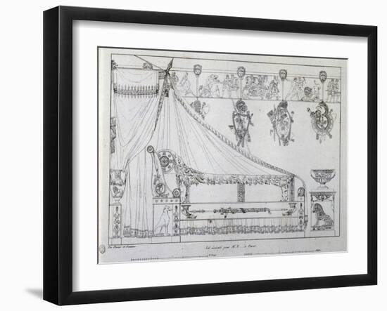 Bed Made for Mr T from Paris-Charles Percier-Framed Giclee Print