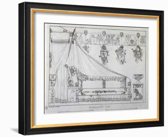 Bed Made for Mr T from Paris-Charles Percier-Framed Giclee Print