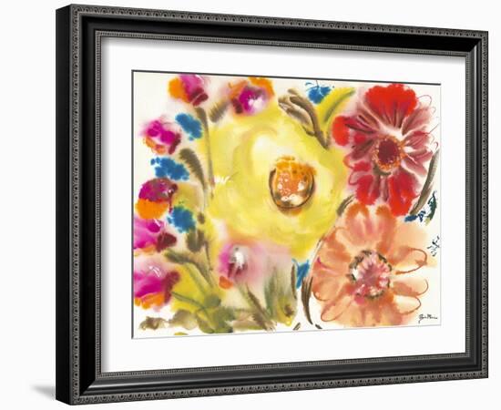 Bed of Roses IV-Julia Minasian-Framed Art Print