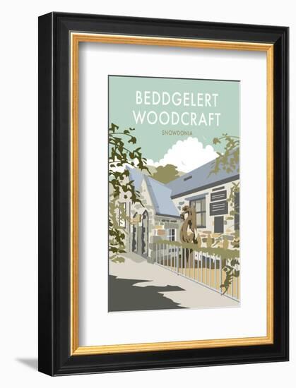 Beddgelert Woodcraft, Snowdonia - Dave Thompson Contemporary Travel Print-Dave Thompson-Framed Giclee Print