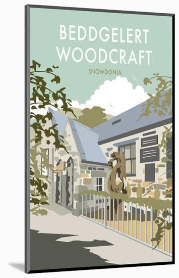 Beddgelert Woodcraft, Snowdonia - Dave Thompson Contemporary Travel Print-Dave Thompson-Mounted Giclee Print