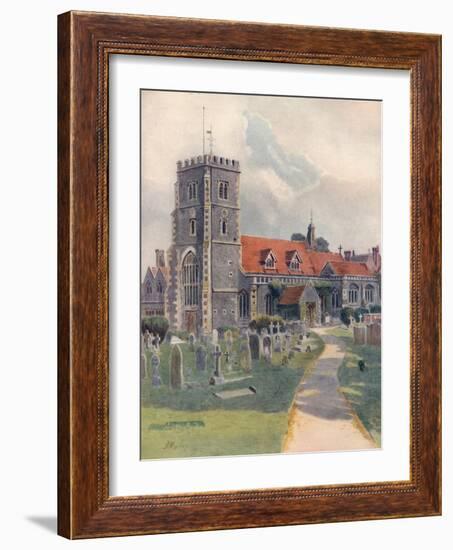 'Beddington Church', 1912, (1914)-James S Ogilvy-Framed Giclee Print