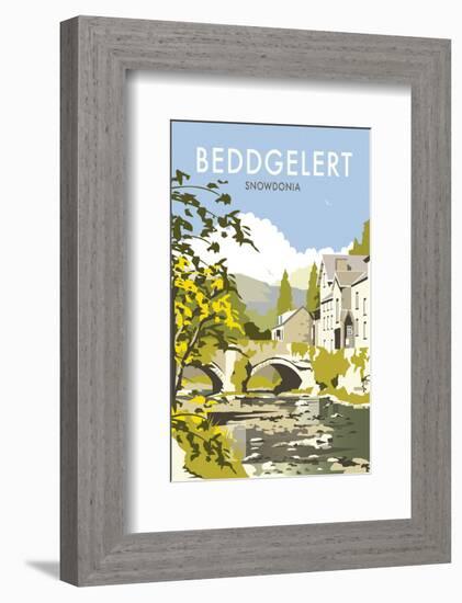 Bedgellert - Dave Thompson Contemporary Travel Print-Dave Thompson-Framed Giclee Print